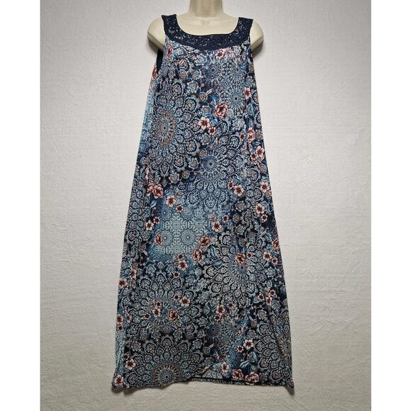 Catherines Dresses & Skirts - Catherines 0X 14 / 16W Ditzy Floral Sleeveless Maxi Dress Fairy Beach